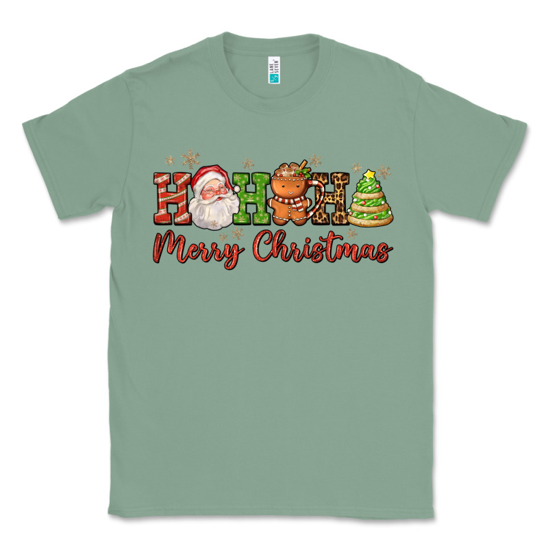 Hohoho Merry Christmas Santa Coffee Cup Tree Cooki Classic Tee by FaDigitalArtStudio | Teevron