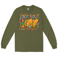 Army Green taco bout 100 days of school Long Sleeve Tee - RacoonDesign