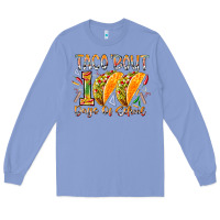 Colony Blue taco bout 100 days of school Long Sleeve Tee - RacoonDesign