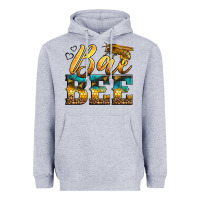Heather Grey Western Queen Bee Heavyweight Hoodie - LillyAllenDesigns