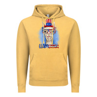 Vintage Mustard llamerica Vintage Hoodie - RanaPortraitStore