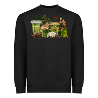 Black bear coffee cups Heavyweight Sweatshirt - texasbilliewilder