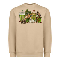 Mushroom bear coffee cups Heavyweight Sweatshirt - texasbilliewilder