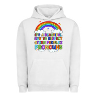 Pigment Lunar Rock it's a beautiful day to respect other people's pro Urban Hoodie - Artiststas