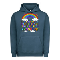 Pigment Midnight Navy it's a beautiful day to respect other people's pro Urban Hoodie - Artiststas