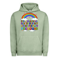 Pigment Oil Green it's a beautiful day to respect other people's pro Urban Hoodie - Artiststas