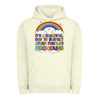 Pigment Pistachio it's a beautiful day to respect other people's pro Urban Hoodie - Artiststas