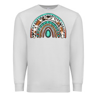 Dove Grey western rainbow Premium Sweatshirt - Jasminsmagicworld