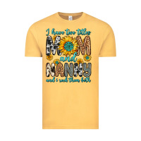 Vintage Mustard i have two titles mom and nanny and i rock them bo Vintage Tee - Zillion Design Studio