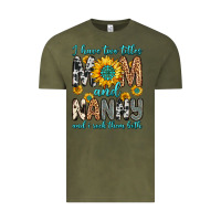 Vintage Olive i have two titles mom and nanny and i rock them bo Vintage Tee - Zillion Design Studio
