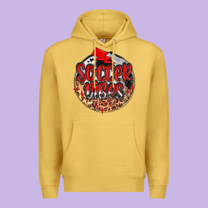 Soccer Vibes Premium Hoodie Designed By Maliassmallbusiness