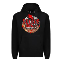 Black soccer vibes Premium Hoodie - MaliasSmallBusiness