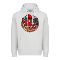Dove Grey soccer vibes Premium Hoodie - MaliasSmallBusiness