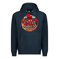 Navy soccer vibes Premium Hoodie - MaliasSmallBusiness