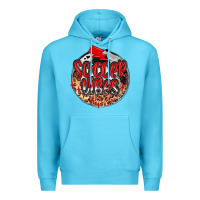 Ocean Blue soccer vibes Premium Hoodie - MaliasSmallBusiness