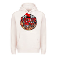 Pale Pink soccer vibes Premium Hoodie - MaliasSmallBusiness