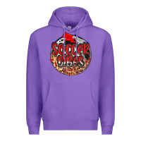 Purple soccer vibes Premium Hoodie - MaliasSmallBusiness