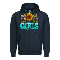 Navy mom of girls Zipper Hoodie - AdoDesignShop
