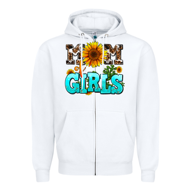 Mom Of Girls Zipper Hoodie by AdoDesignShop | Teevron