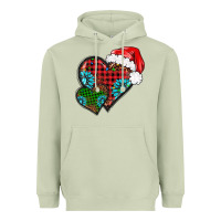 Matcha Christmas heart gemstones leopard Heavyweight Hoodie - BarkalooDesign