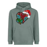 Sage Christmas heart gemstones leopard Heavyweight Hoodie - BarkalooDesign