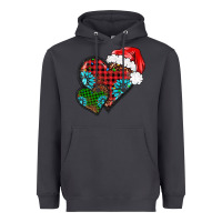 Smoke Christmas heart gemstones leopard Heavyweight Hoodie - BarkalooDesign