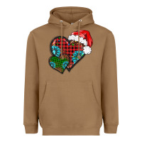 Toasted Coconut Christmas heart gemstones leopard Heavyweight Hoodie - BarkalooDesign