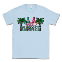 Dusty Blue summer Classic Tee - CowhideDigitalArt