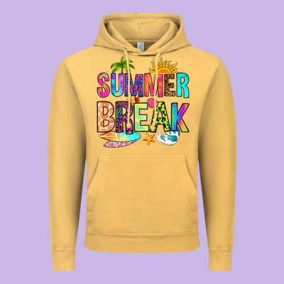 Summer Break Vintage Hoodie Designed By Ranaportraitstore