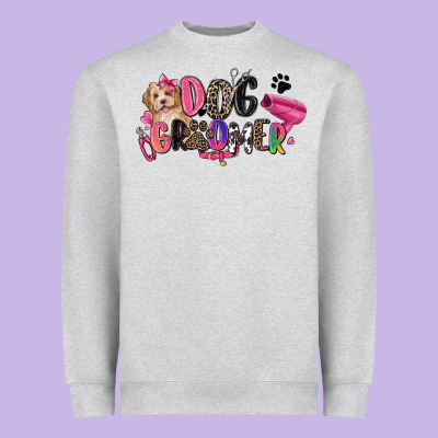 Dog Groomer Heavyweight Sweatshirt Designed By Zillion Design Studio