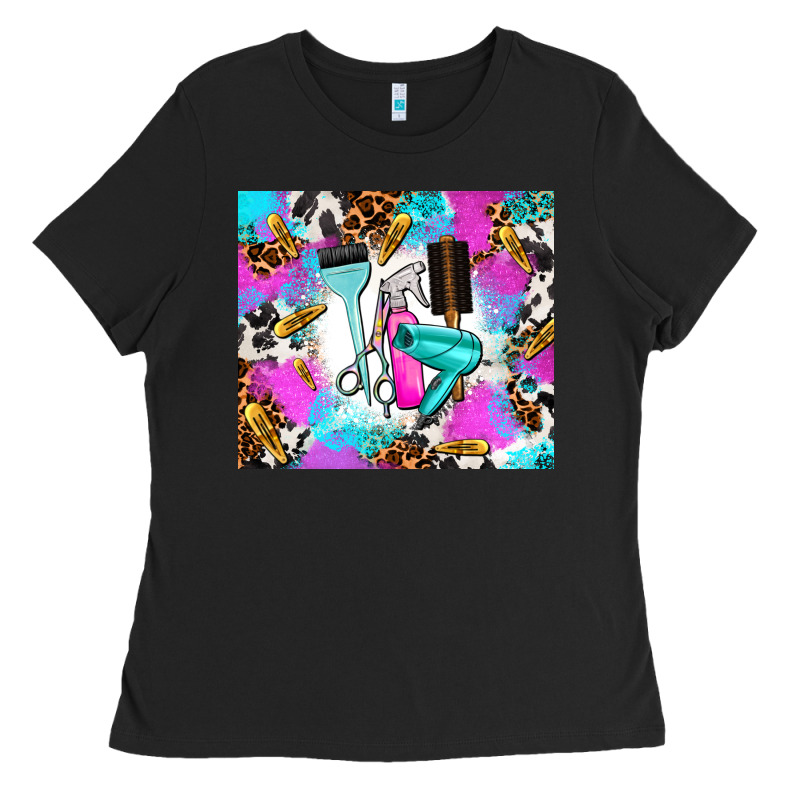Hair Stylist Ladies Tee by AdoDesignShop | Teevron