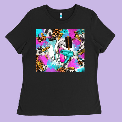 Hair Stylist Ladies Tee Designed By Adodesignshop