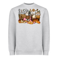 Heather Grey bakery coffee cups Heavyweight Sweatshirt - texasbilliewilder