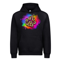Black pride dog paw Urban Hoodie - Artiststas