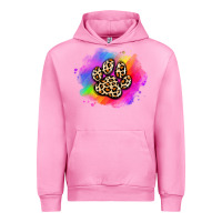 Fuchsia Pink pride dog paw Urban Hoodie - Artiststas