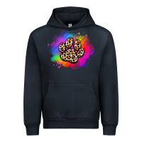 Navy pride dog paw Urban Hoodie - Artiststas