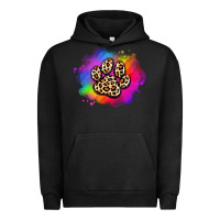 Pigment Black pride dog paw Urban Hoodie - Artiststas