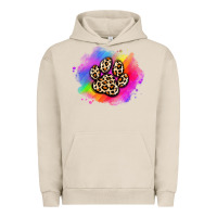 Pigment French Oak pride dog paw Urban Hoodie - Artiststas