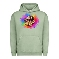 Pigment Oil Green pride dog paw Urban Hoodie - Artiststas