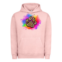 Pigment Salmon pride dog paw Urban Hoodie - Artiststas