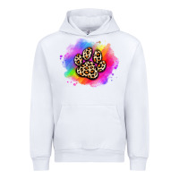 White pride dog paw Urban Hoodie - Artiststas