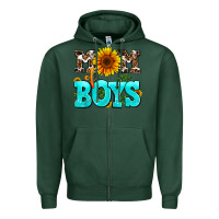 Sports Green mom of boys Zipper Hoodie - AdoDesignShop
