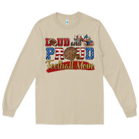 Mushroom loud and proud football mom Long Sleeve Tee - HRA Design Shop