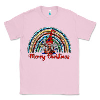 Bubblegum Pink merry christmas gnomes   rainbow Classic Tee - BarkalooDesign