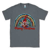 Charcoal Heather merry christmas gnomes   rainbow Classic Tee - BarkalooDesign