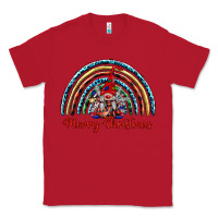 Red merry christmas gnomes   rainbow Classic Tee - BarkalooDesign