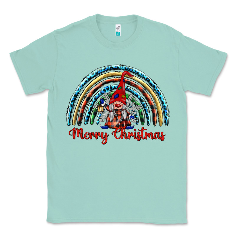 Merry Christmas Gnomes   Rainbow Classic Tee by BarkalooDesign | Teevron