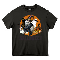 Asphalt hallowen panda Heavy Core Tee - LillyAllenDesigns