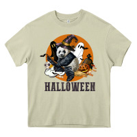 Mossy hallowen panda Heavy Core Tee - LillyAllenDesigns