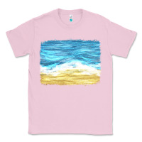 Bubblegum Pink glitter beach background Classic Tee - HRA Design Shop